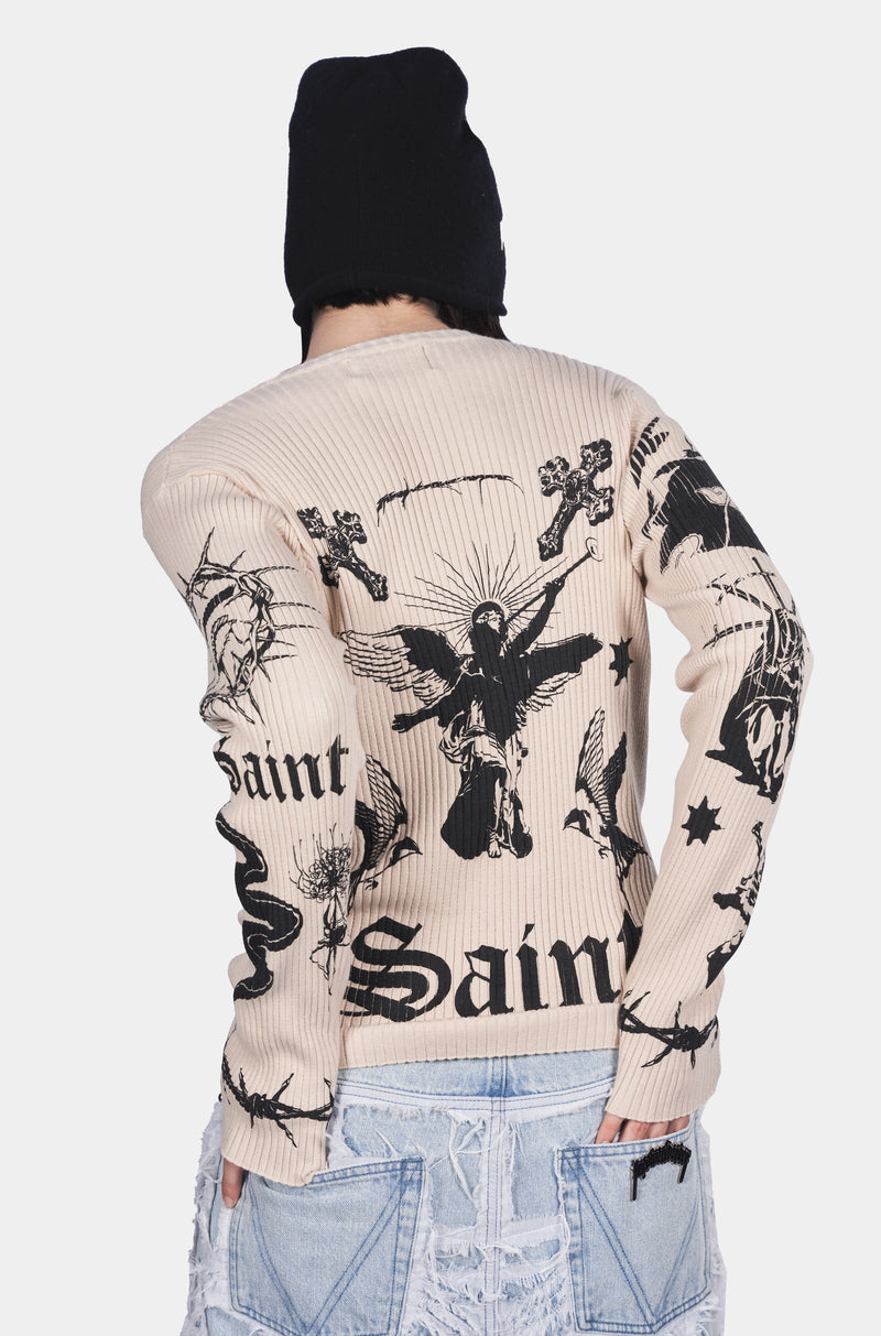 FVVO "Saint's Story" Tight Sweater