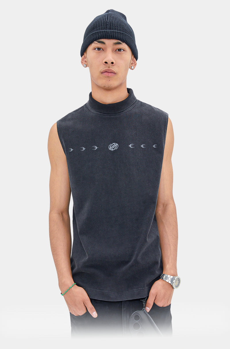 SS23 Offset Turtleneck Tank Top