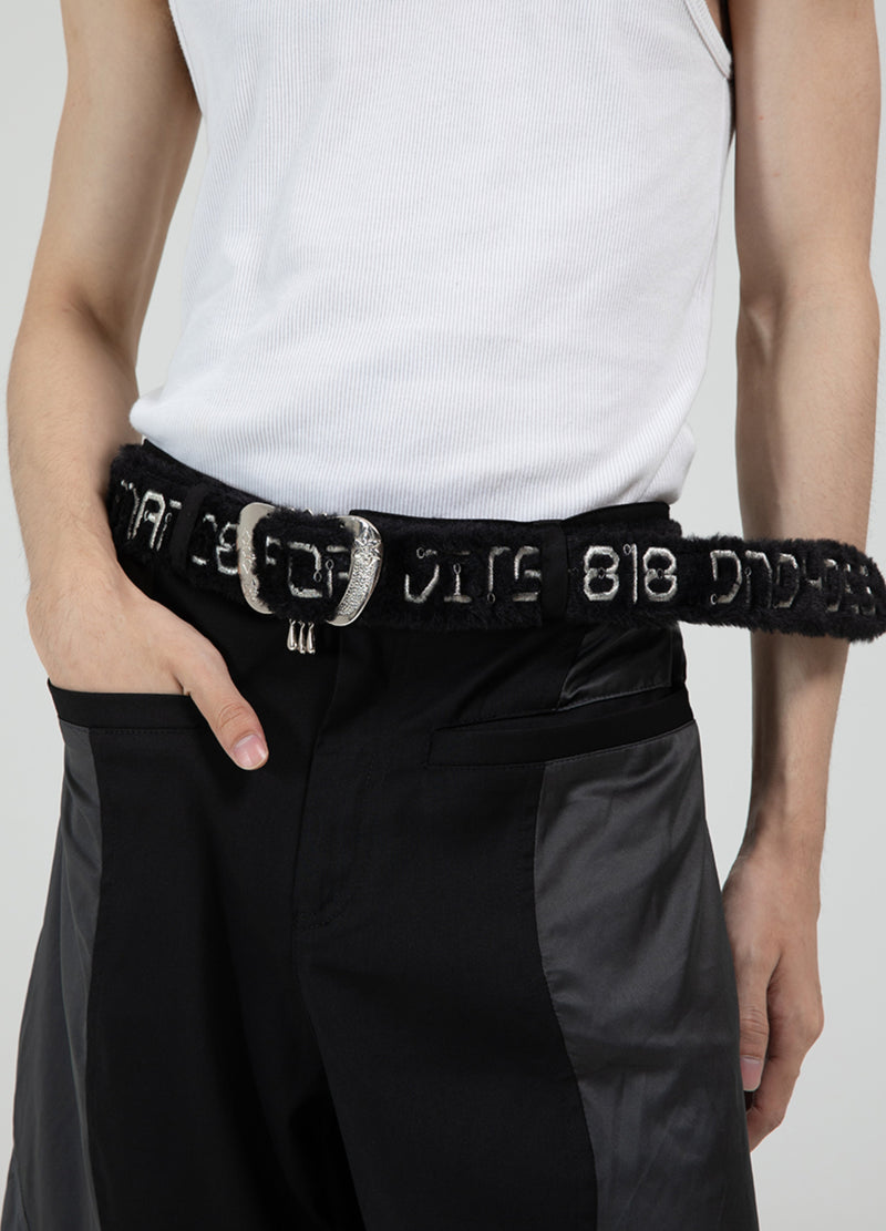 OG Embroidered Plush Belt