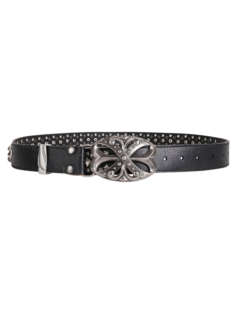 Crocodile Pattern Leather Belt