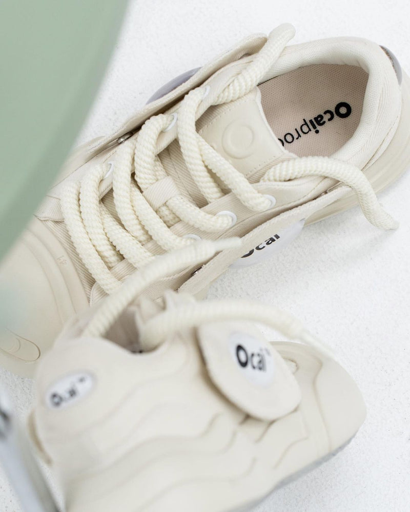 Smile Canvas Sneaker White