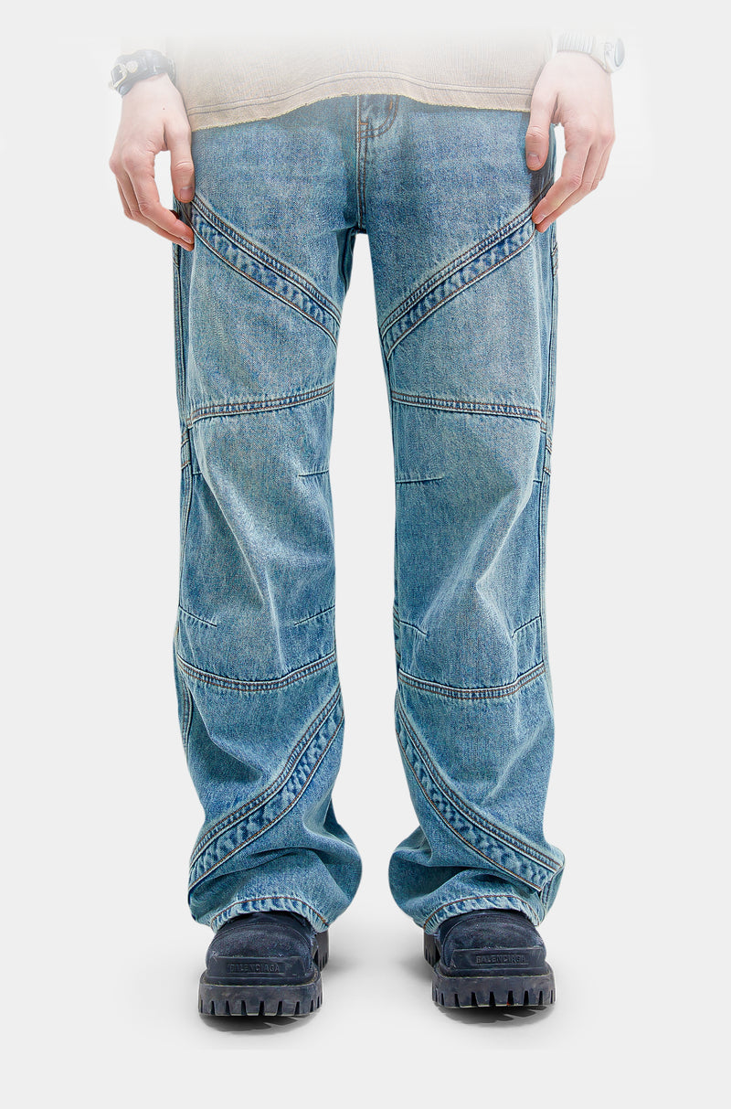 SS23 3D Embossed Washed Denim