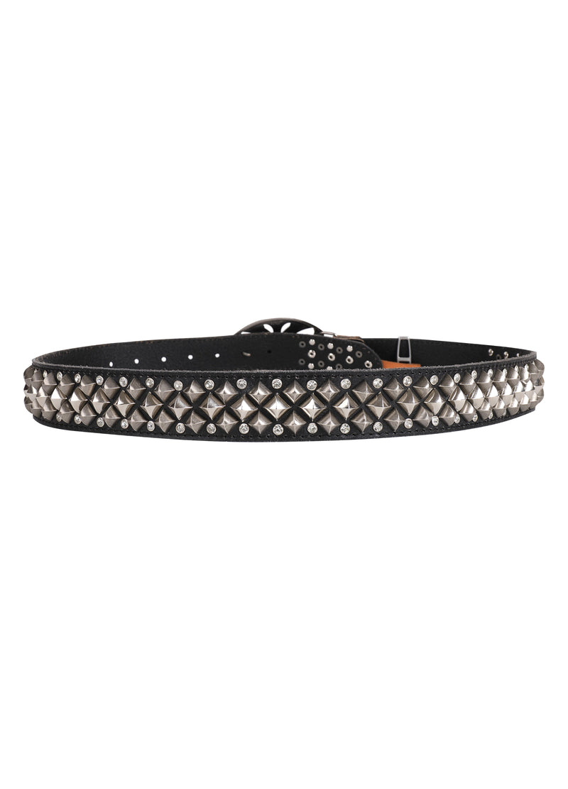 Crocodile Pattern Leather Belt