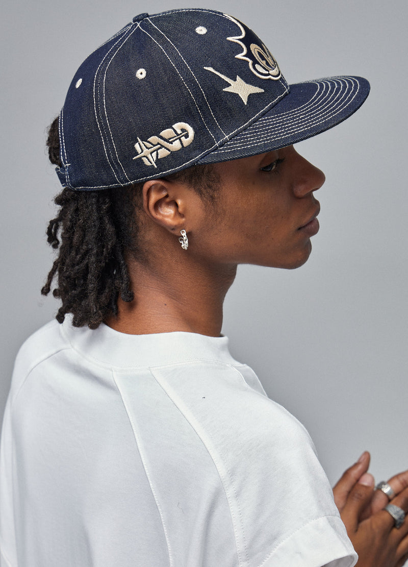 3D Embroidered Denim Baseball Cap