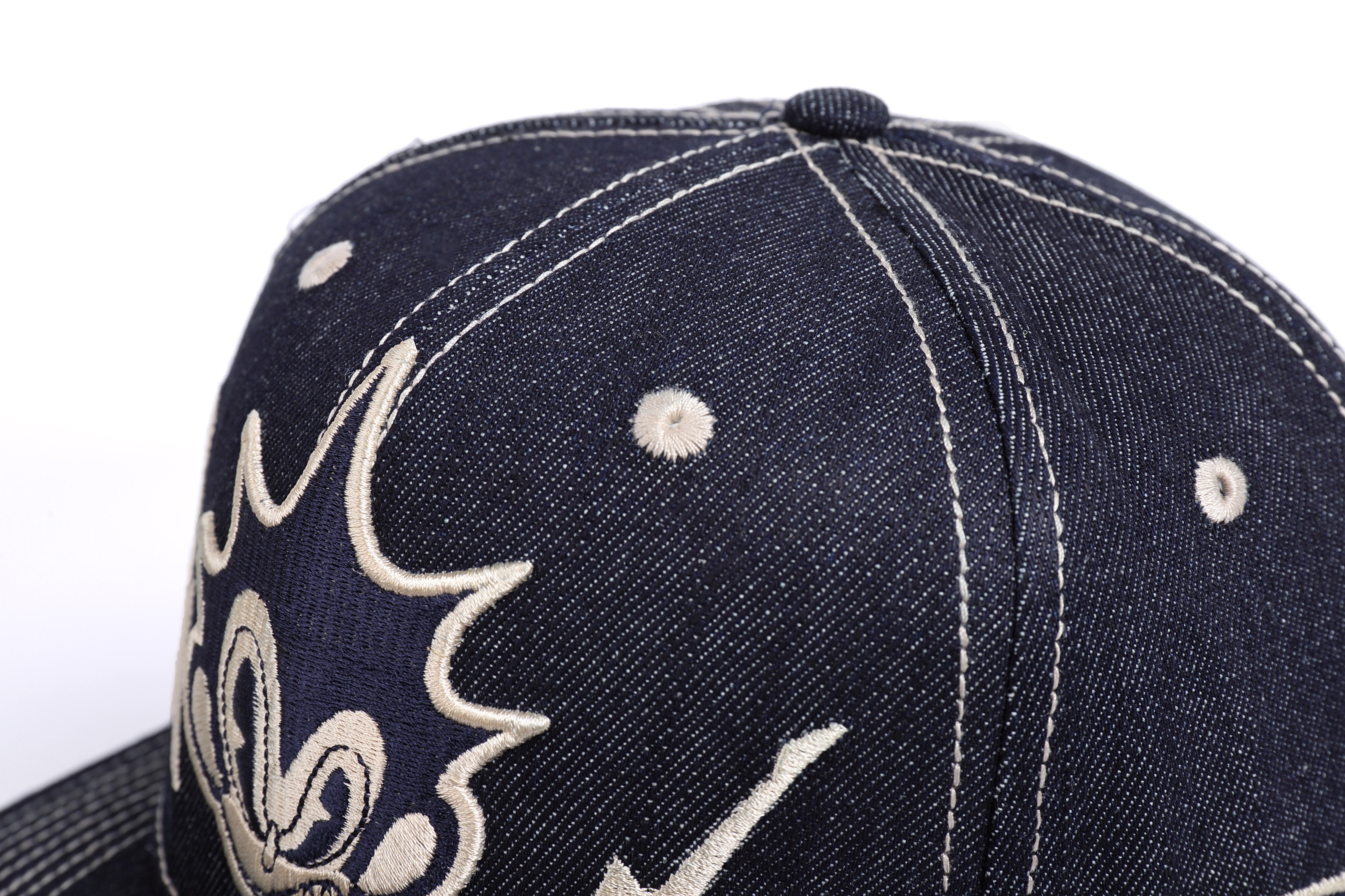 3D Embroidered Denim Baseball Cap