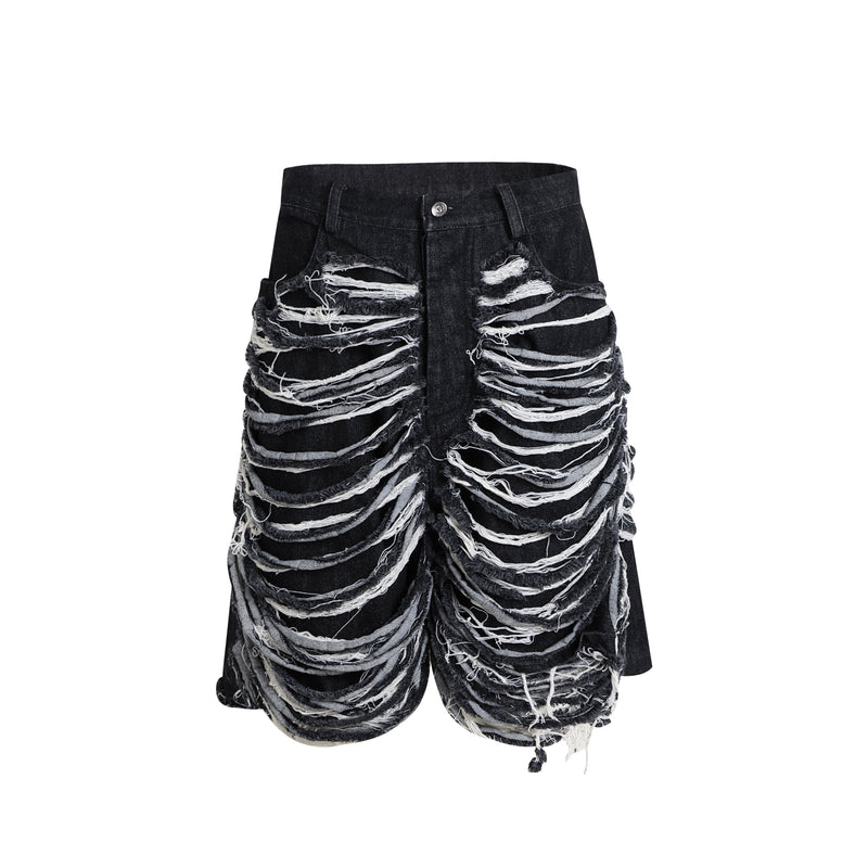 Anarchy Slash Denim Shorts