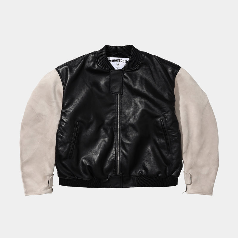 FVVO Woolen Patchwork Baseball Jacket