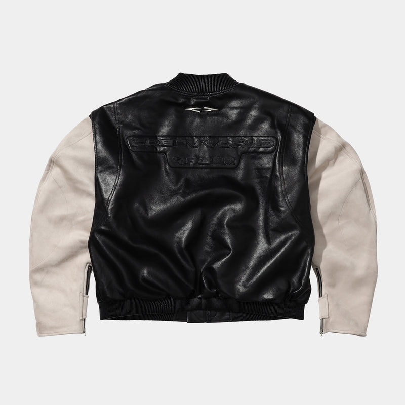 FVVO Woolen Patchwork Baseball Jacket