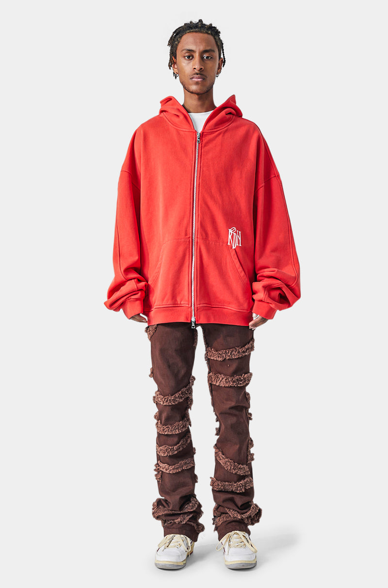 American Frontier Oversized Zip Hoodie