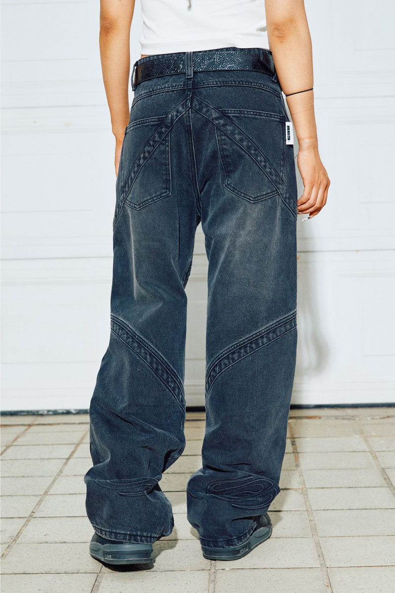 SS23 3D Embossed Washed Denim