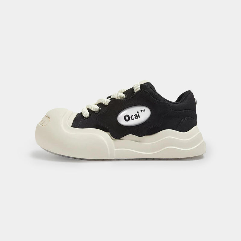 Smile Canvas Sneaker Black