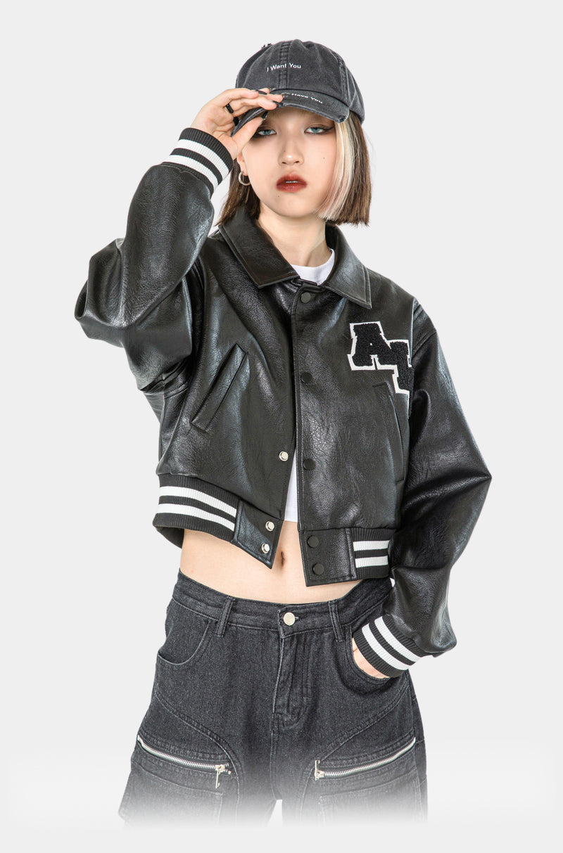 PATCHWORK LEATHER VARSITY