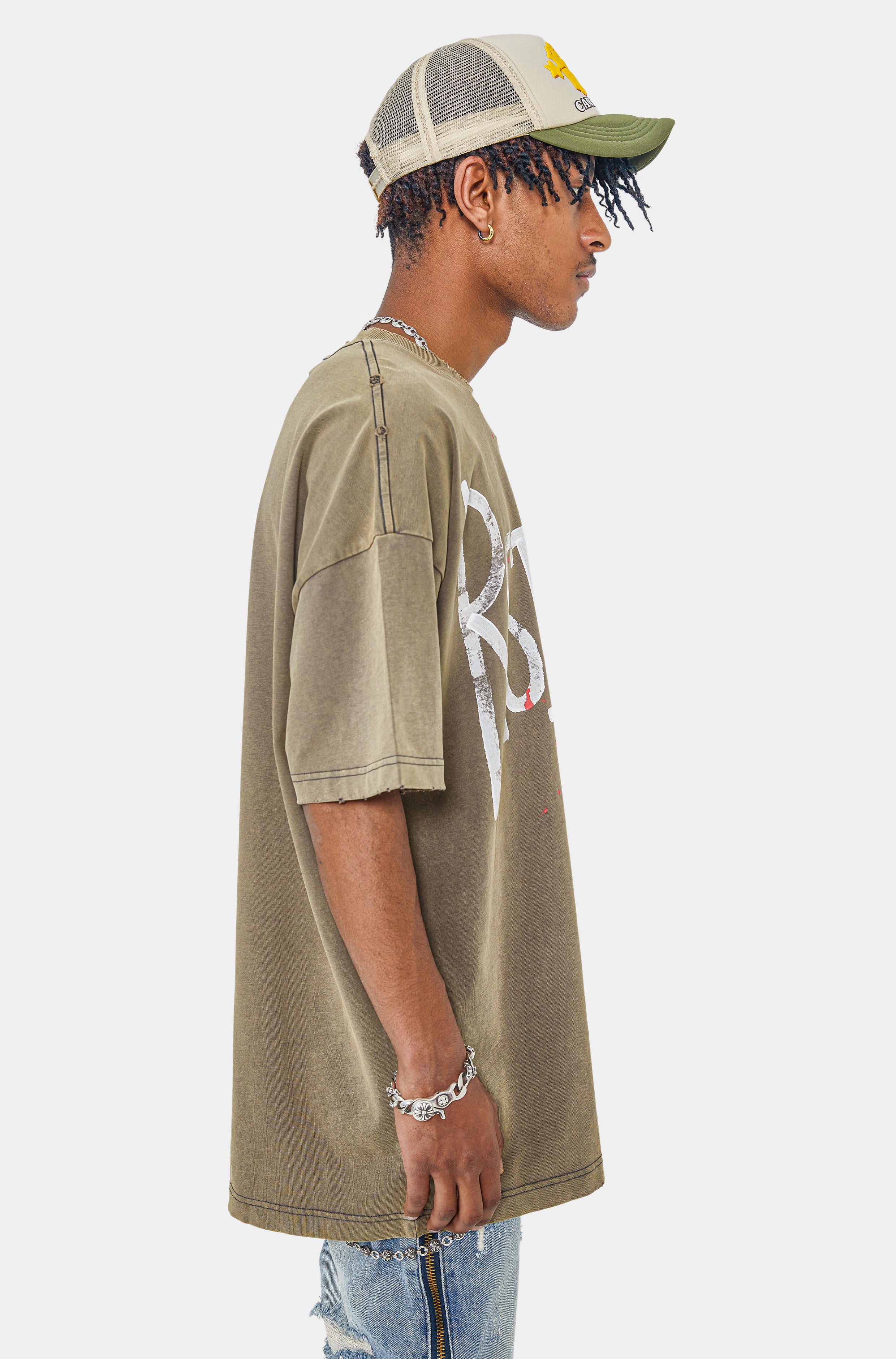 SS22 Washed Painted Logo Short-Sleeve