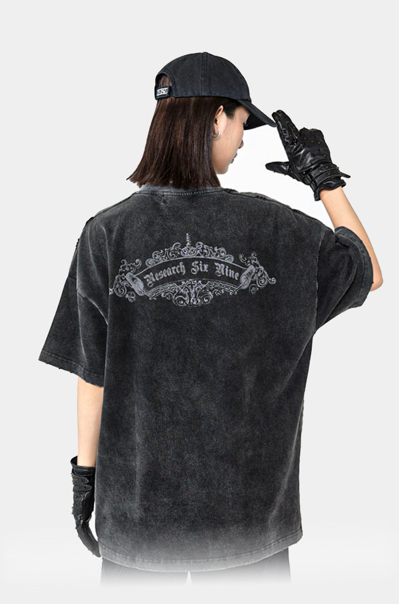 Worn Belphegor Demon Heavy Short-Sleeve