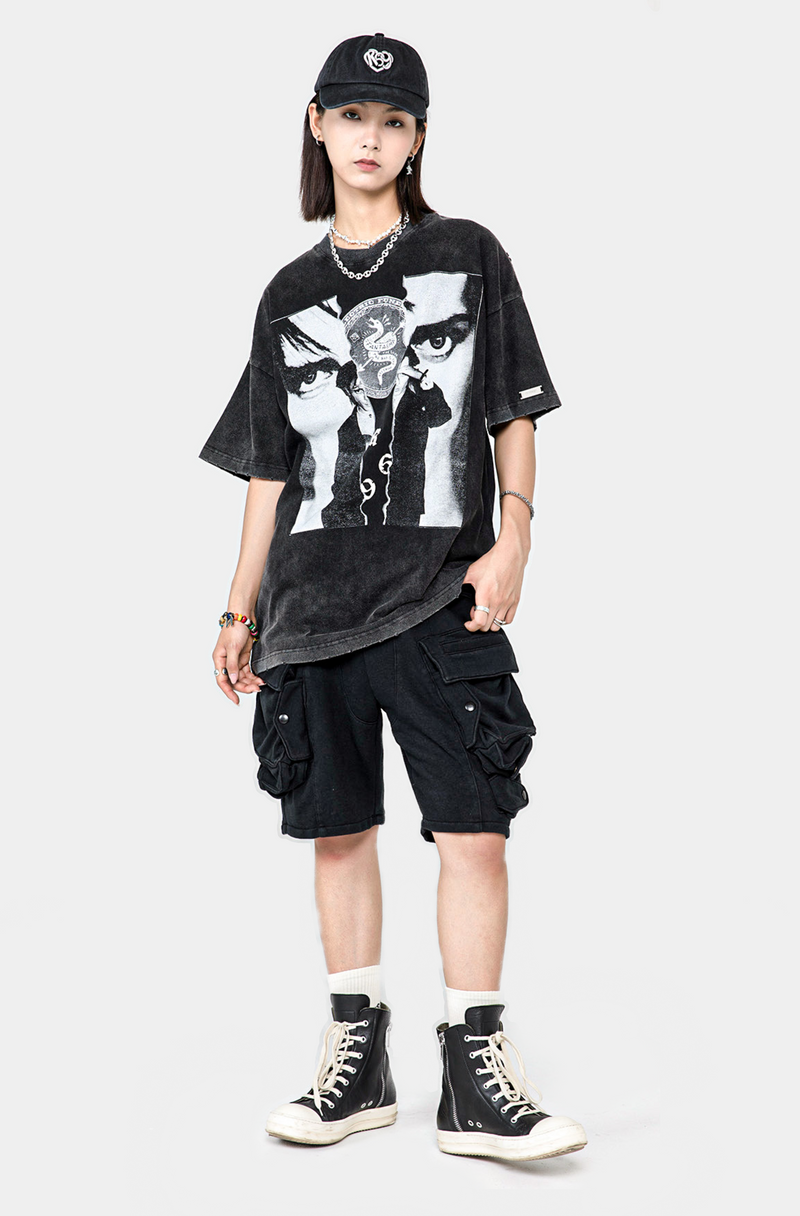 Cultural Dark Side Inkjet Short-Sleeve