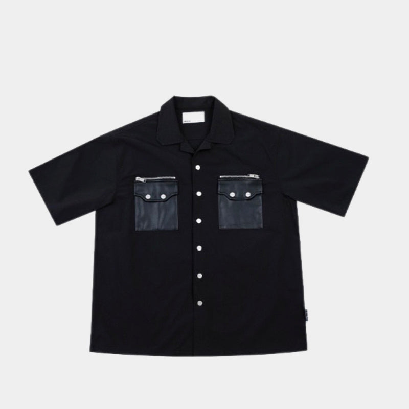 Cut Collar Pocket Shirt